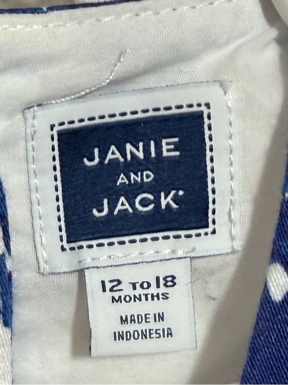 Janie and Jack Navy Floral Girls Dress with Coral Trim NWOT